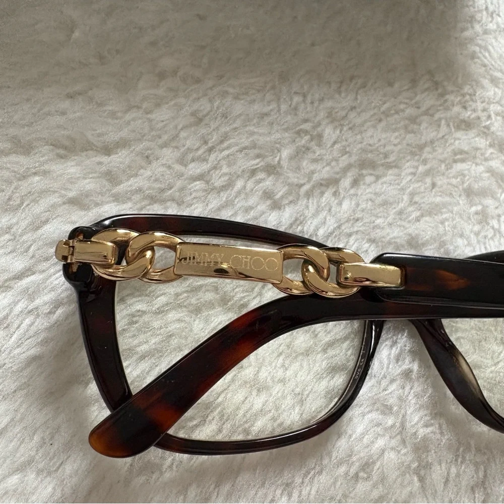 JIMMY CHOO vintage tortoise prescription transition lenses sunglasses glasses